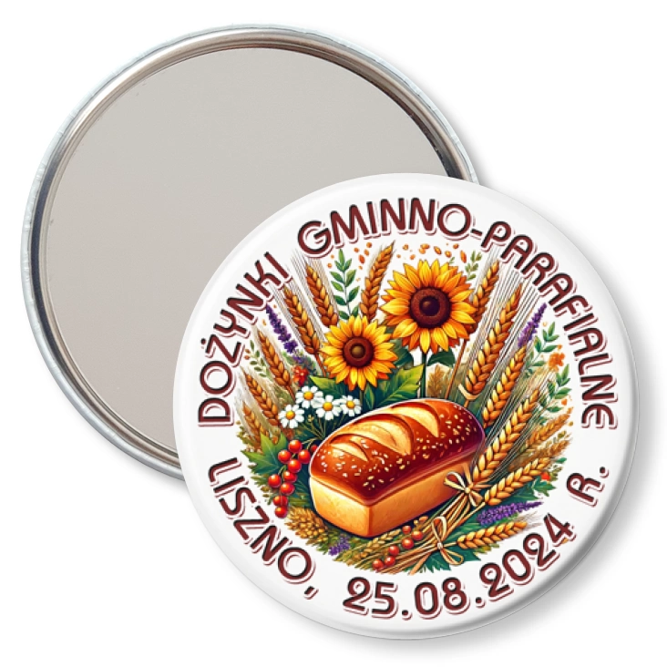 przypinka lusterko Dożynki Gminno-Parafialne Liszno 2024