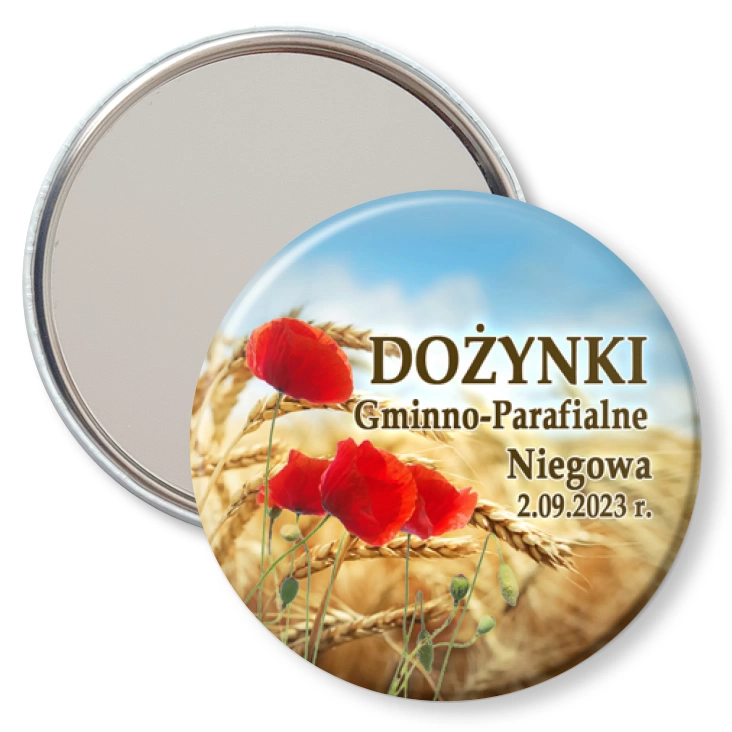 przypinka lusterko Dożynki Gminno-Parafialne Niegowa