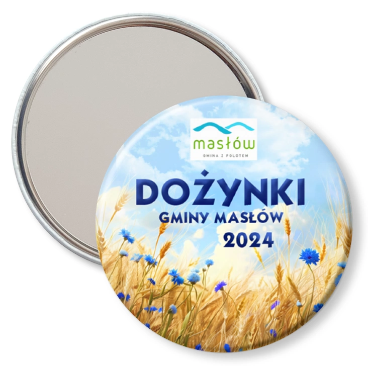 przypinka lusterko Dożynki Gminy Masłów 2024