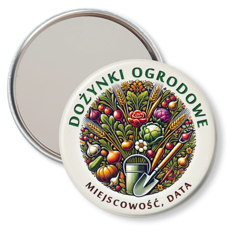 przypinka lusterko Dożynki Ogrodowe