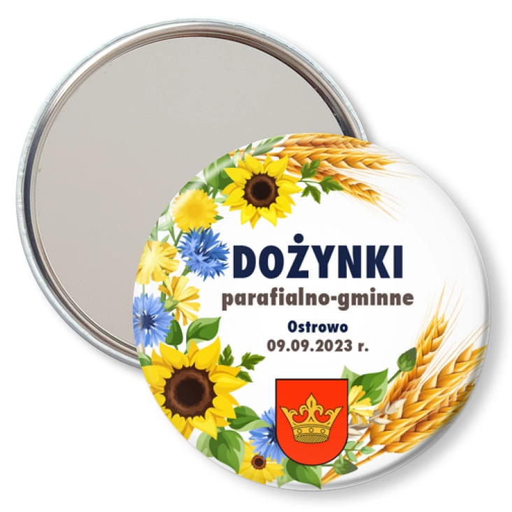 przypinka lusterko Dożynki parafialno-gminne Ostrowo 2023