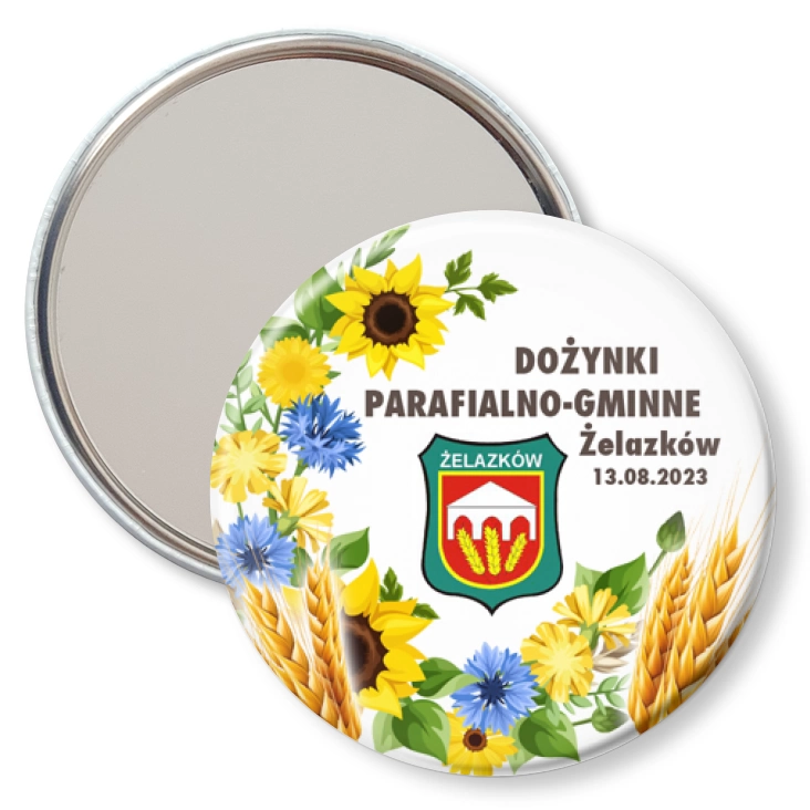 przypinka lusterko Dożynki parafialno-gminne Żelazków 2023