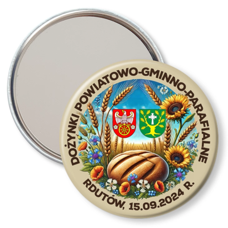 przypinka lusterko Dożynki powiatowo-gminno-parafialne Rdutów 2024