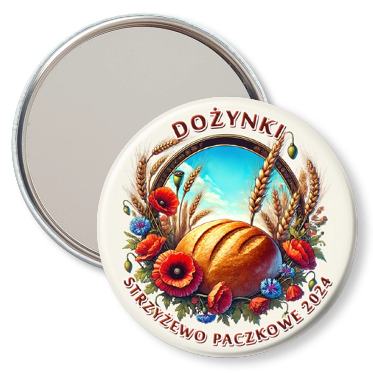 przypinka lusterko Dożynki Strzyżewo Paczkowe 2024