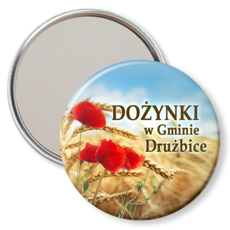 przypinka lusterko Dożynki w Gminie Drużbice