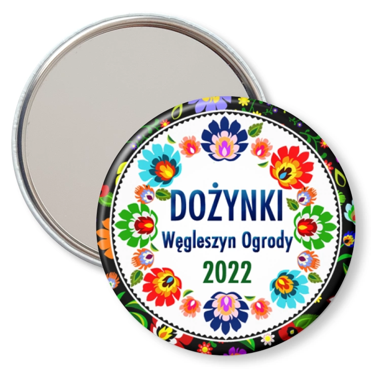 przypinka lusterko Dożynki wiejsko-gminne Węgleszyn Ogrody