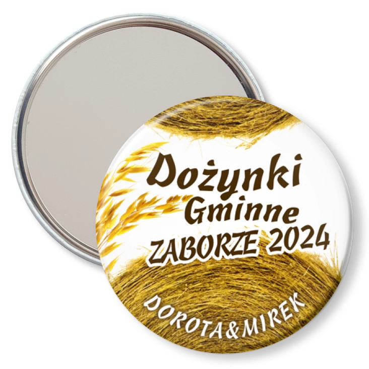 przypinka lusterko Dożynki Zaborze 2024