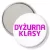 Przypinka lusterko Dyżurna klasy różowy napis