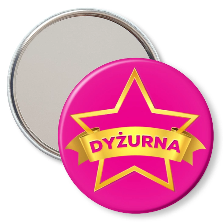 przypinka lusterko Dyżurna złota gwiazda