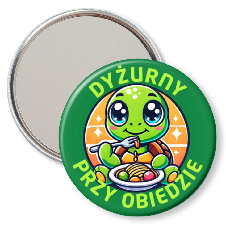 przypinka lusterko Dyżurny przy obiedzie