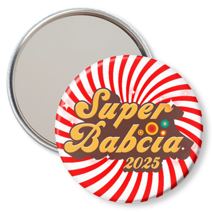 przypinka lusterko Dzień Babci - Super Babcia