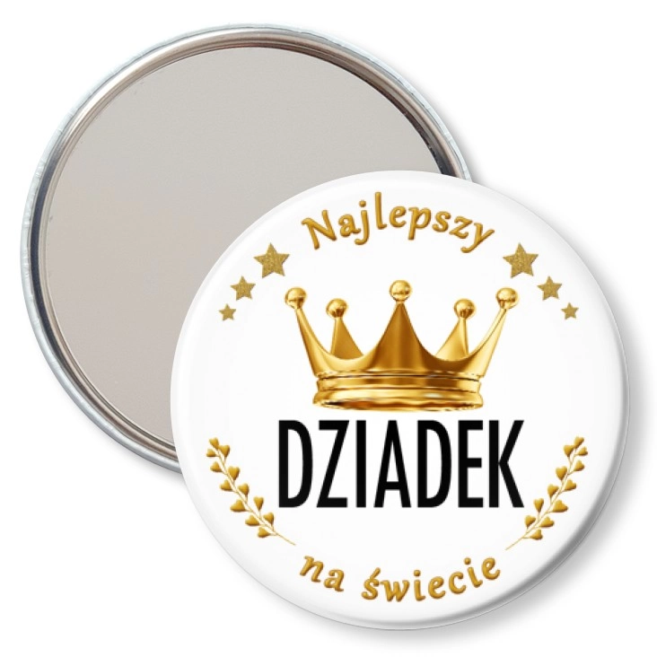 przypinka lusterko Dzień Dziadka - Król Dziadek