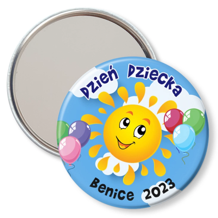 przypinka lusterko Dzień Dziecka Benice 2023