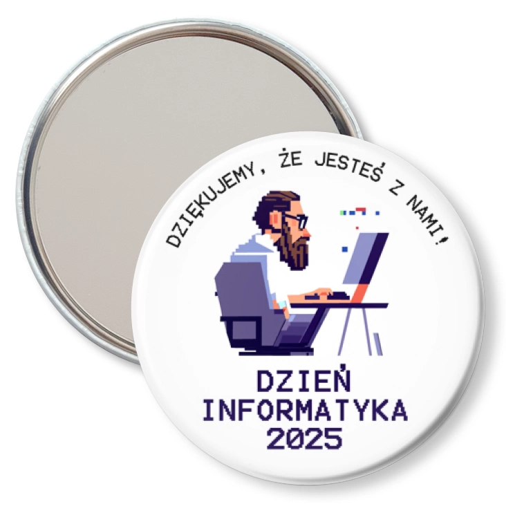 przypinka lusterko Dzień Informatyka