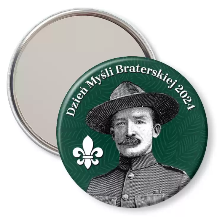 przypinka lusterko Dzień Myśli Braterskiej Robert Baden-Powell