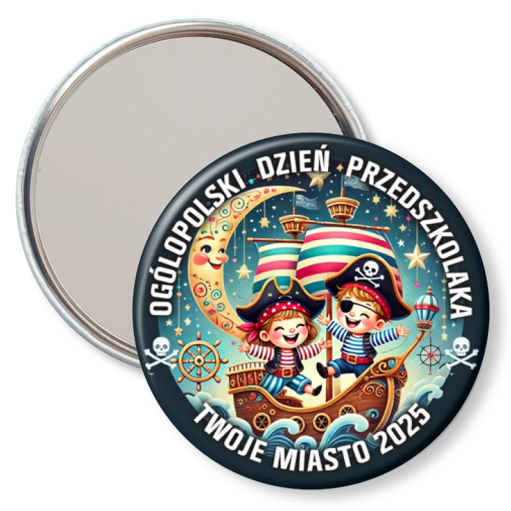 przypinka lusterko Dzień przedszkolaka piraci