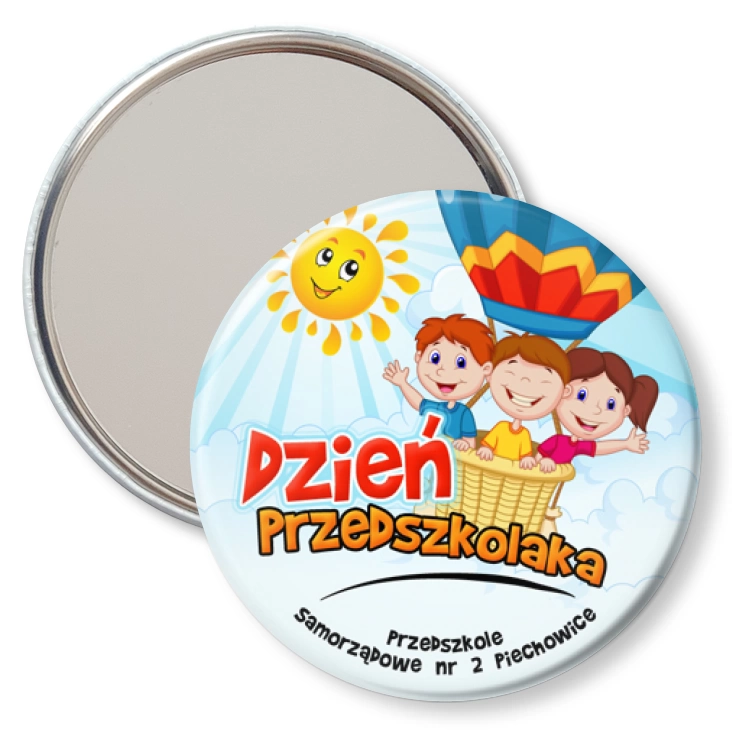 przypinka lusterko Dzień Przedszkolaka Przedszkole nr 2 Piechowice