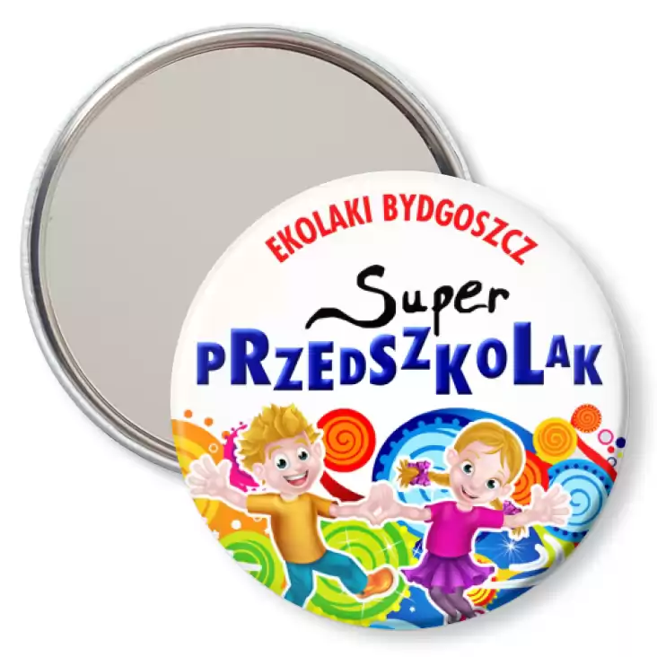 przypinka lusterko Ekolaki Bydgoszcz Super Przedszkolak