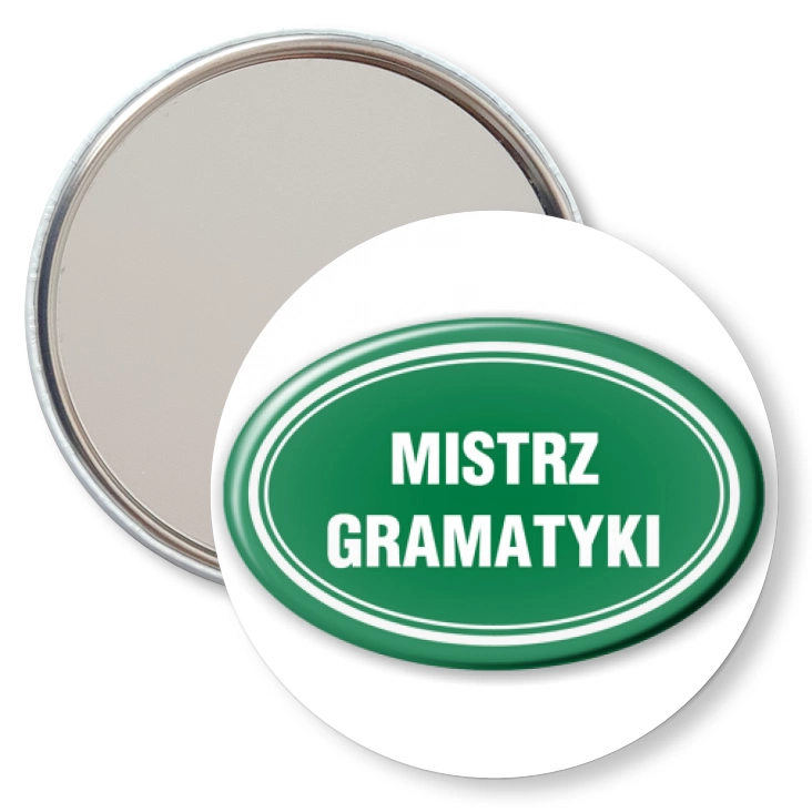 przypinka lusterko Mistrz gramatyki