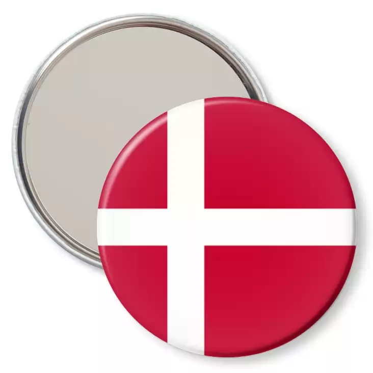 przypinka lusterko Flaga Dania