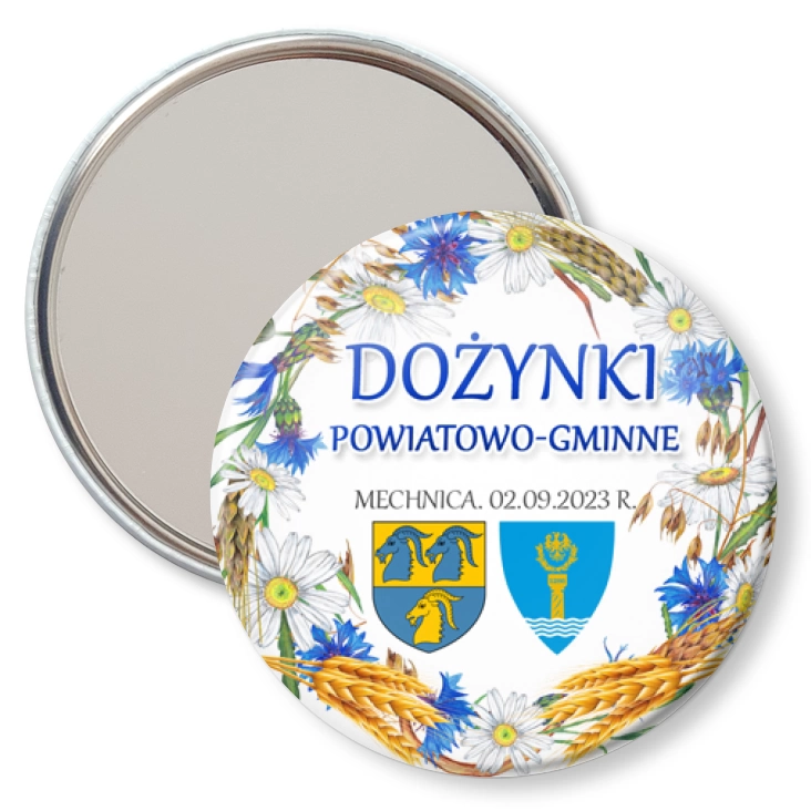 przypinka lusterko Gminne Dożynki Mechnica