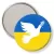 Przypinka lusterko Gołąb pokoju Ukraina
