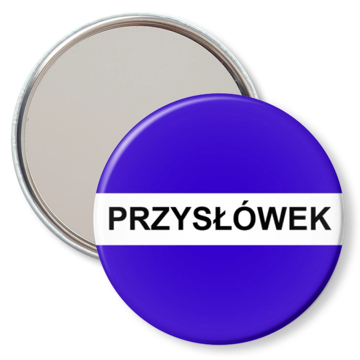przypinka lusterko Gramatyka przysłówek