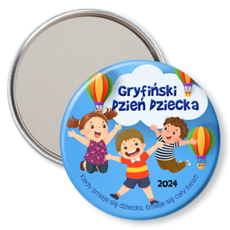 przypinka lusterko Gryfiński Dzień Dziecka