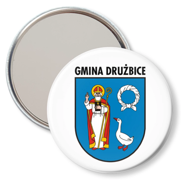 przypinka lusterko Herb Gmina Drużbice