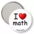 Przypinka lusterko I love math