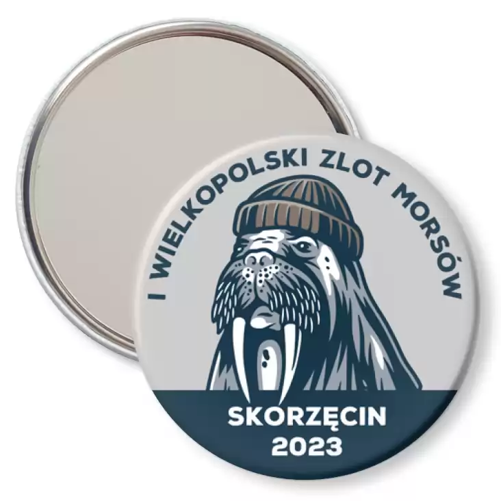 przypinka lusterko I Wielkopolski Zlot Morsów Skorzęcin 2023