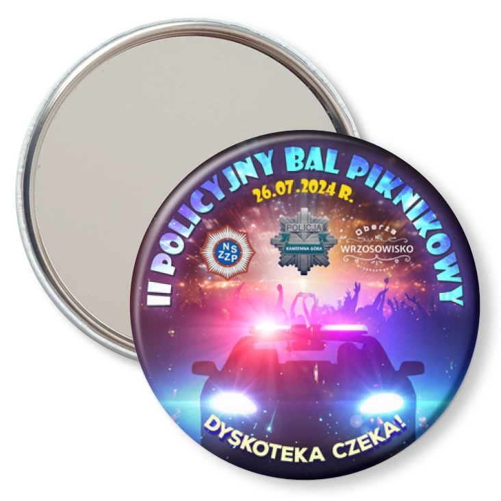 przypinka lusterko II Policyjny Bal Piknikowy 2024
