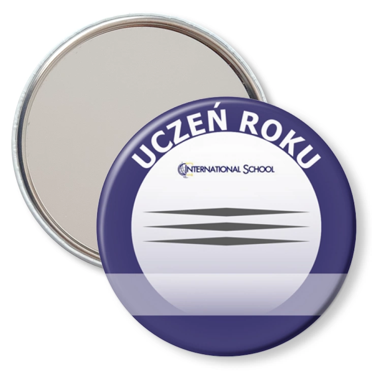 przypinka lusterko International School - Uczeń roku