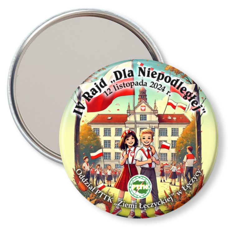 przypinka lusterko IV Rajd Dla Niepodległej