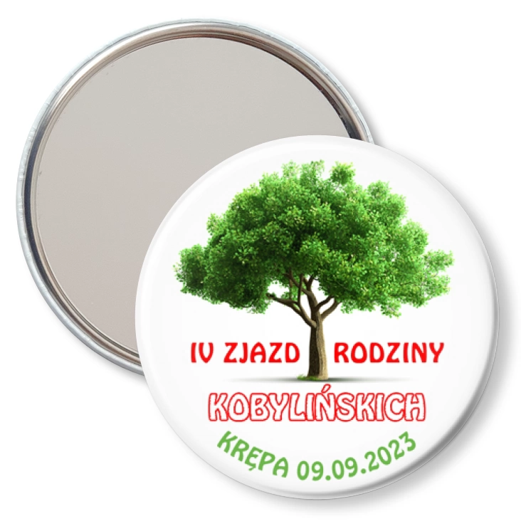 przypinka lusterko IV Zjazd Rodziny Kobylińskich