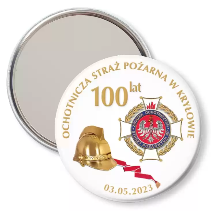 przypinka lusterko Jubileusz 100 lat OSP w Kryłowie
