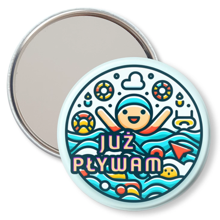 przypinka lusterko Już pływam