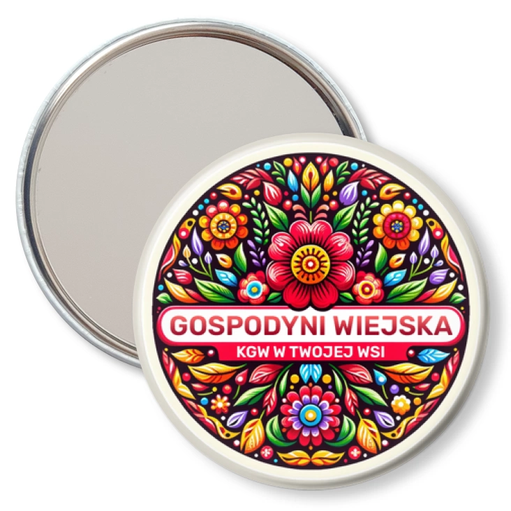 przypinka lusterko KGW gospodyni wiejska