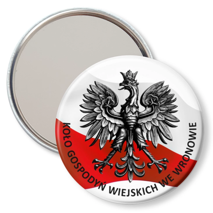 przypinka lusterko KGW we Wronowie