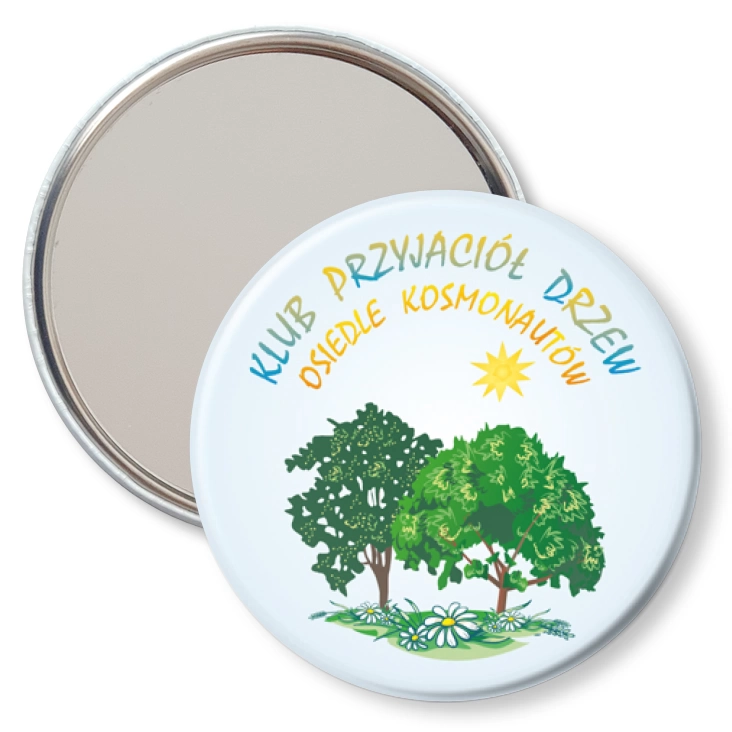 przypinka lusterko Klub Przyjaciół Drzew