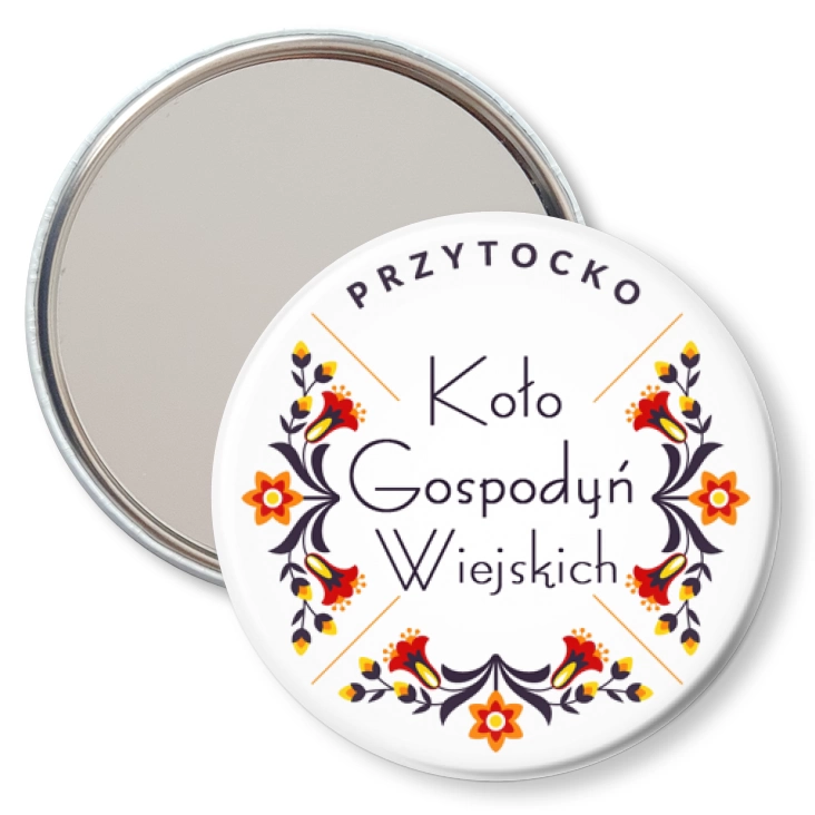 przypinka lusterko Koło Gospodyń Wiejskich Przytocko