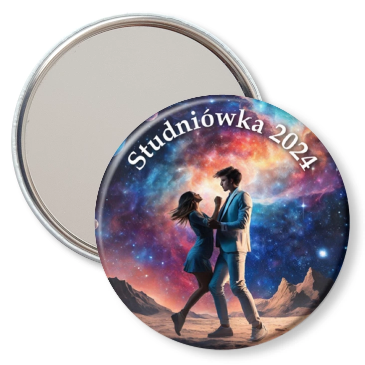 przypinka lusterko Kosmiczna studniówka