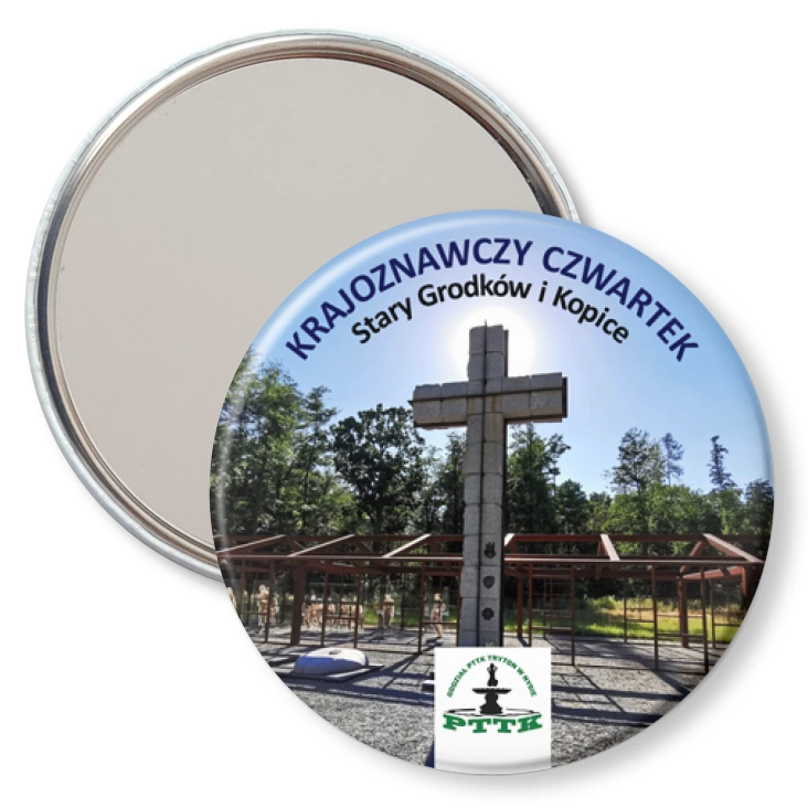 przypinka lusterko Krajoznawczy czwartek Stary Grodków i Kopice