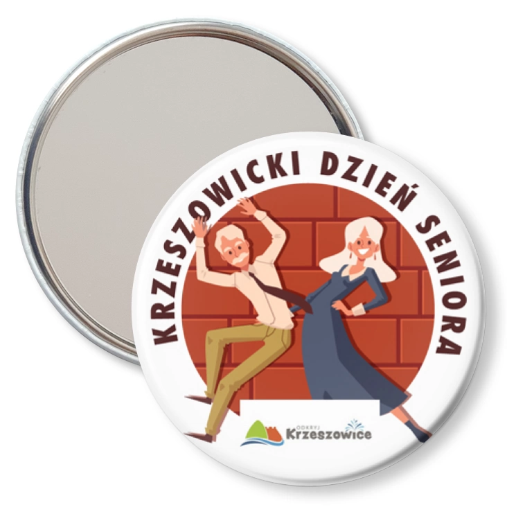 przypinka lusterko Krzeszowicki Dzień Seniora