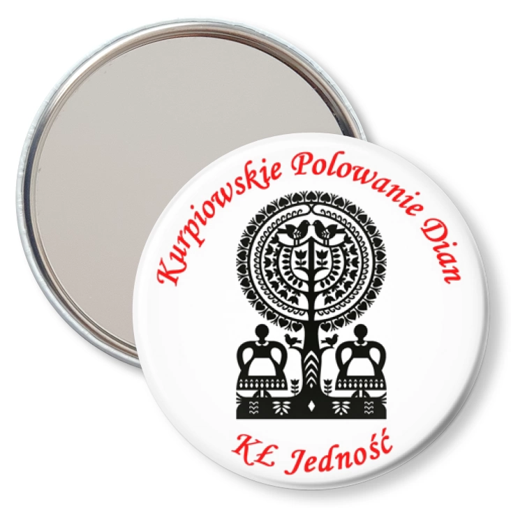 przypinka lusterko Kurpiowskie Polowanie Dian