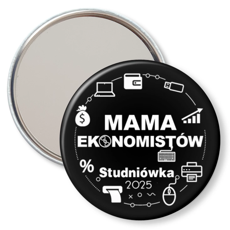 przypinka lusterko Mama ekonomistów studniówka