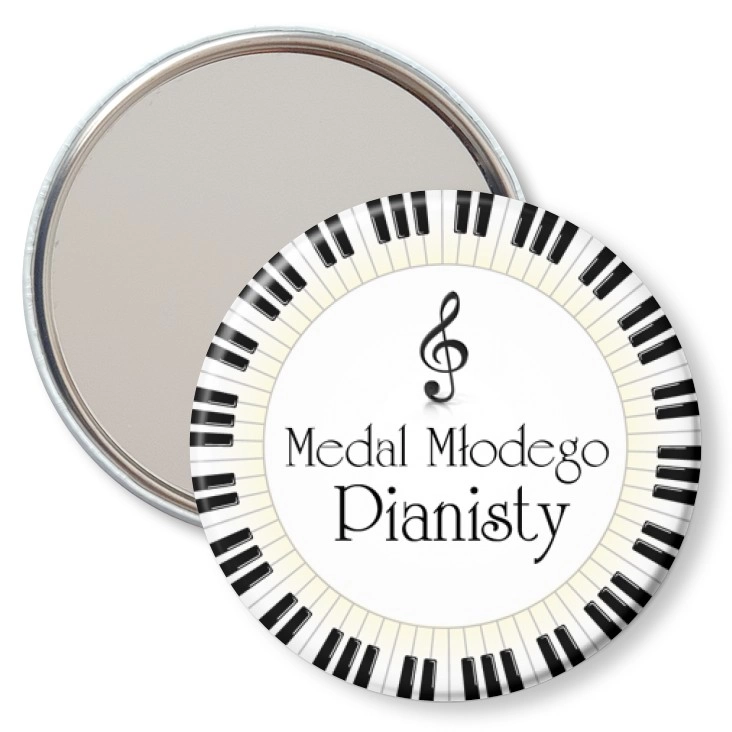 przypinka lusterko Medal Młodego Pianisty