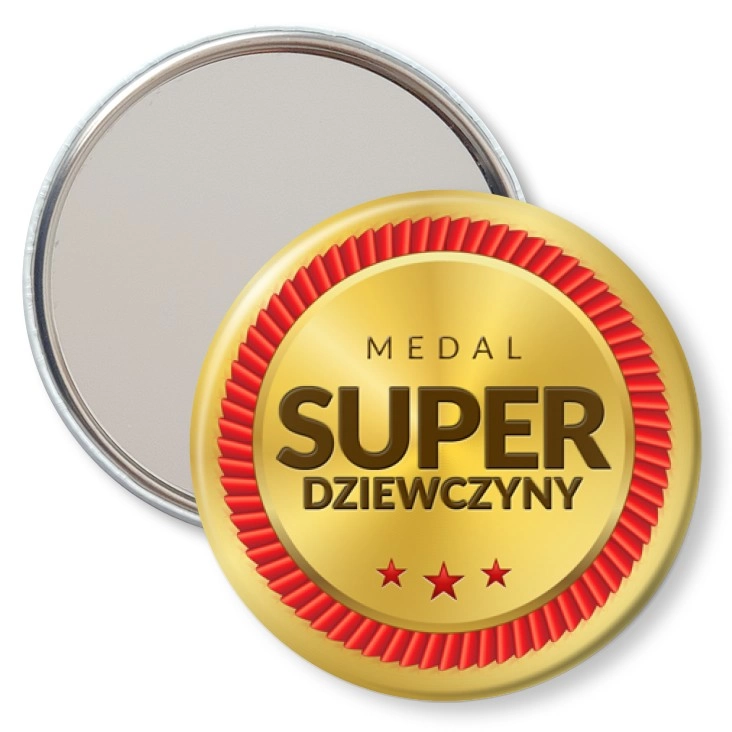 przypinka lusterko Medal Super Dziewczyny