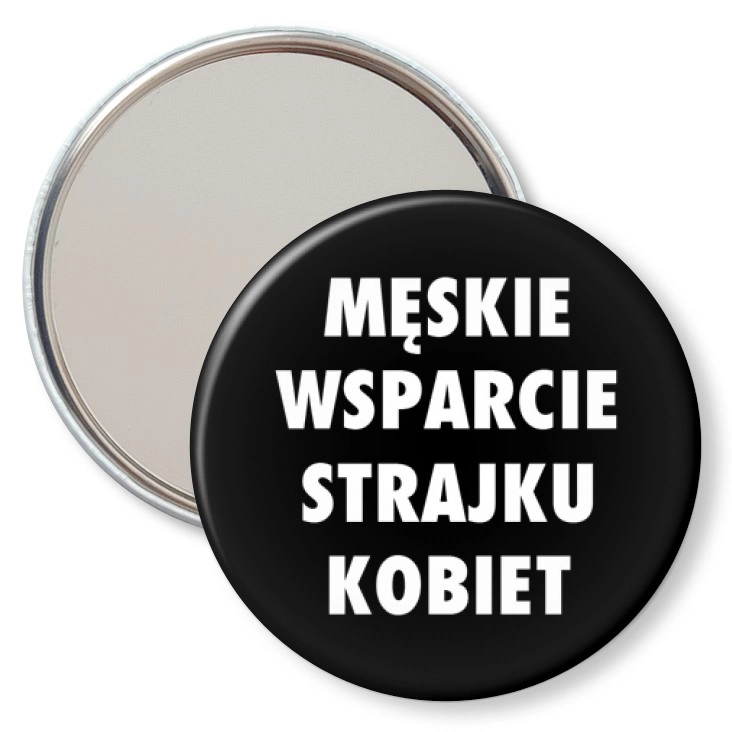 przypinka lusterko Męskie wsparcie strajku kobiet