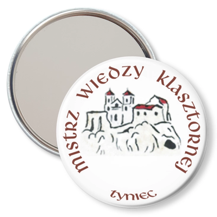przypinka lusterko Mistrz Wiedzy Klasztornej